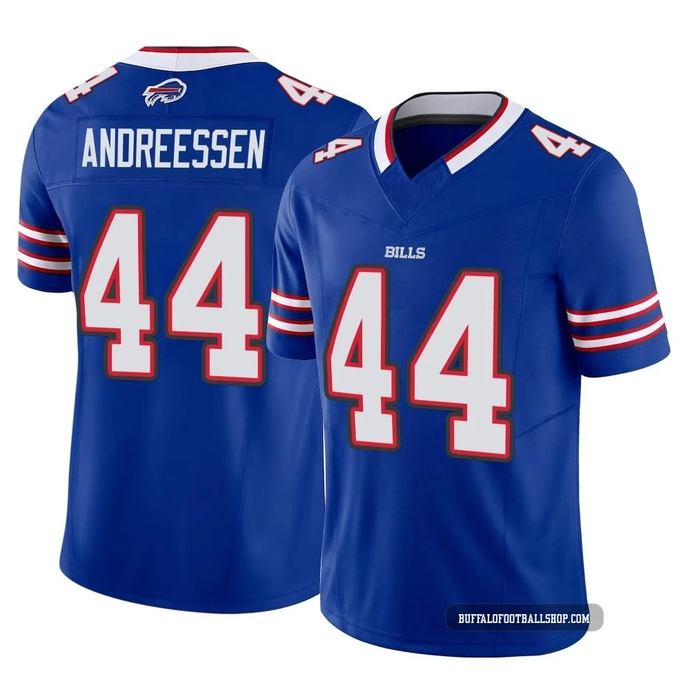 Joe Andreessen ＃44 Buffalo Bills Limited Royal Youth Vapor F.U.S.E. Jersey