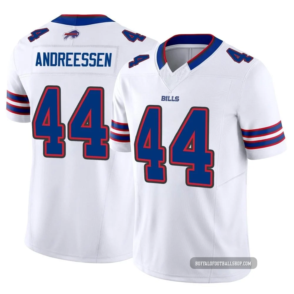Joe Andreessen ＃44 Buffalo Bills Limited White Youth Vapor F.U.S.E. Jersey