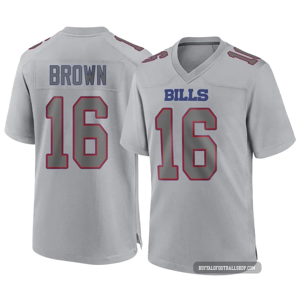 John Brown ＃16 Buffalo Bills Game Gray Youth Atmosphere Fashion Jersey