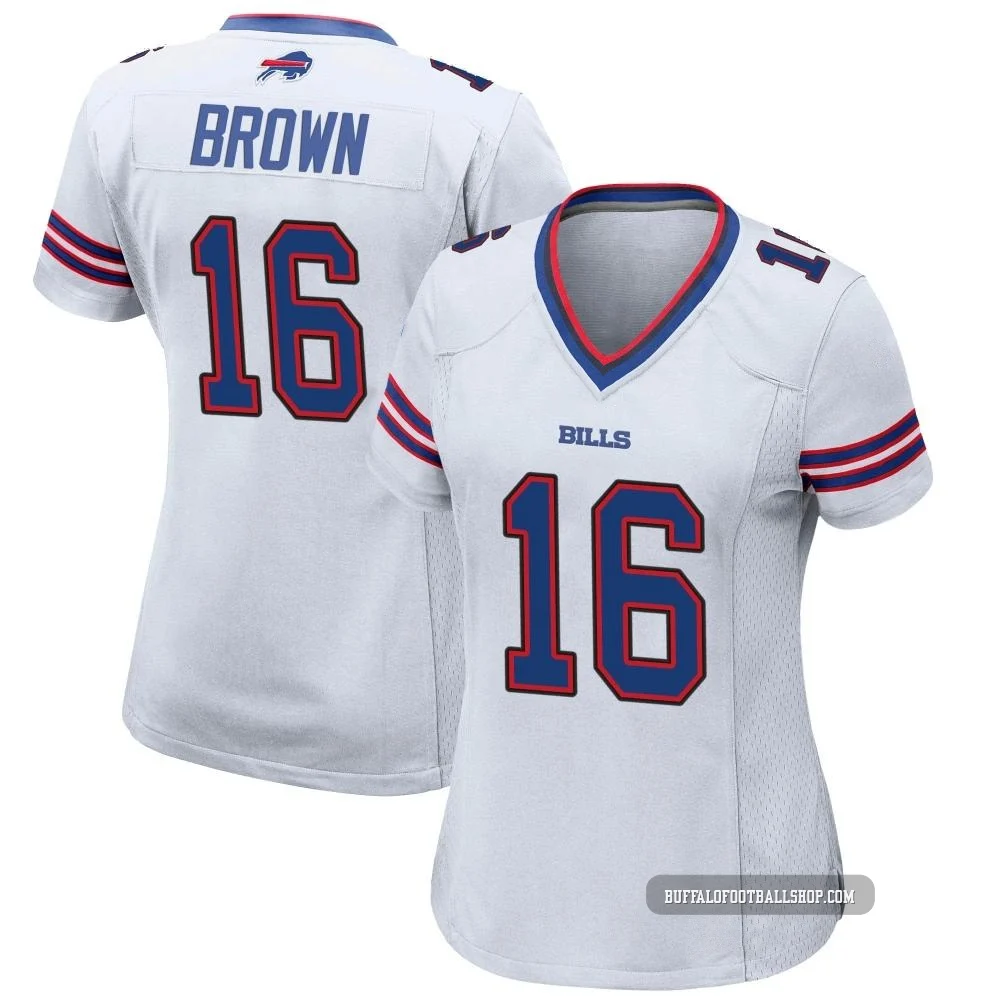 John Brown ＃16 Buffalo Bills Game White Women's Jersey
