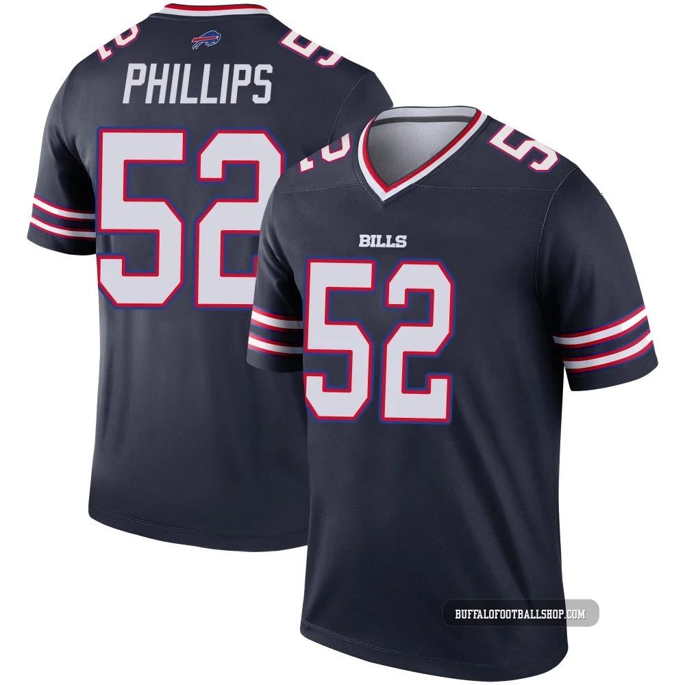 Jordan Phillips ＃52 Buffalo Bills Legend Navy Youth Inverted Jersey