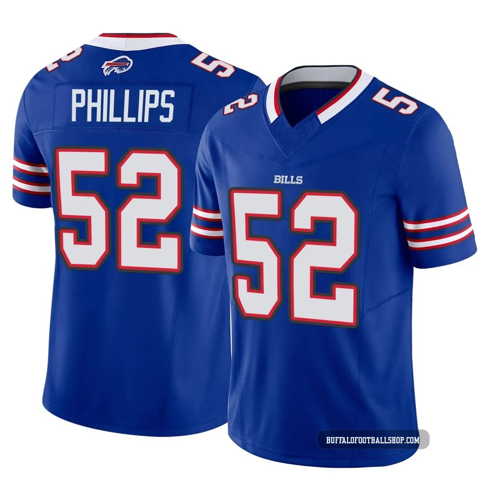 Jordan Phillips ＃52 Buffalo Bills Limited Royal Youth Vapor F.U.S.E. Jersey