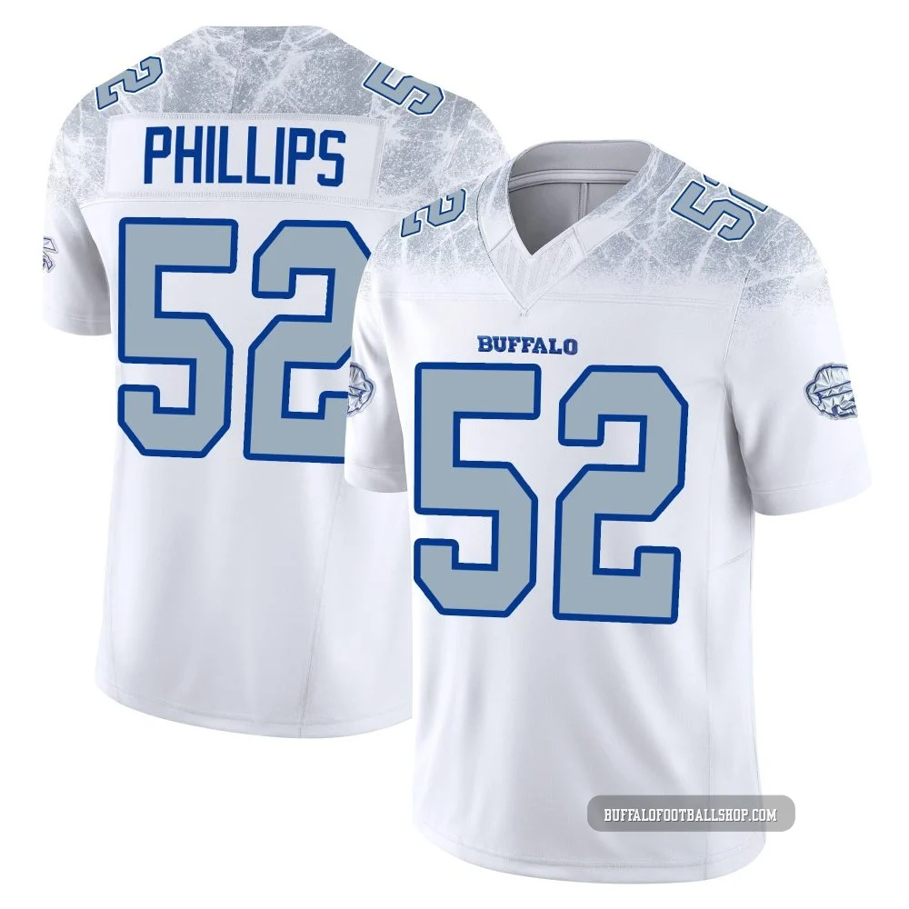Jordan Phillips ＃52 Buffalo Bills Limited White Men's 2025 Rivalries Collection Jersey