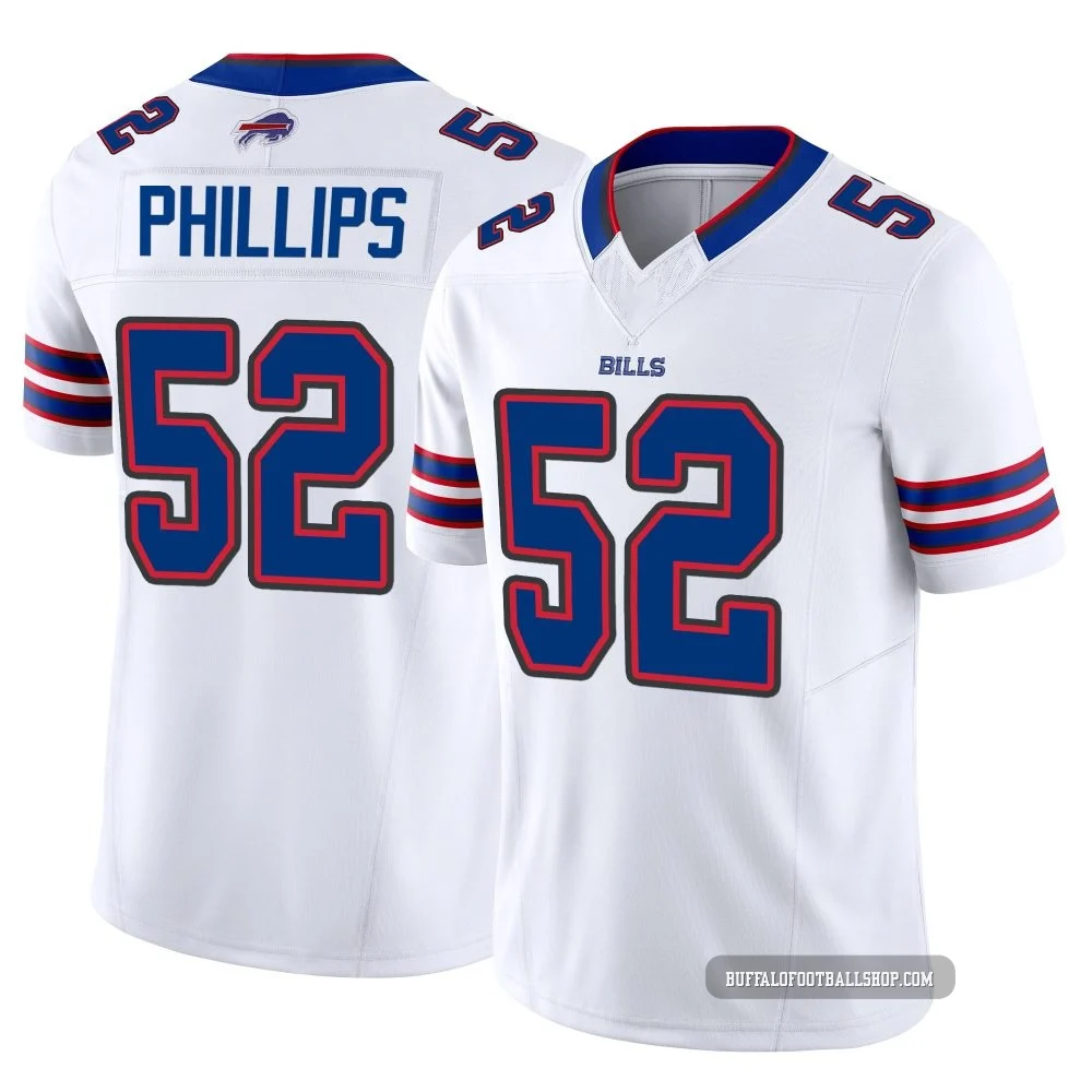 Jordan Phillips ＃52 Buffalo Bills Limited White Youth Vapor F.U.S.E. Jersey