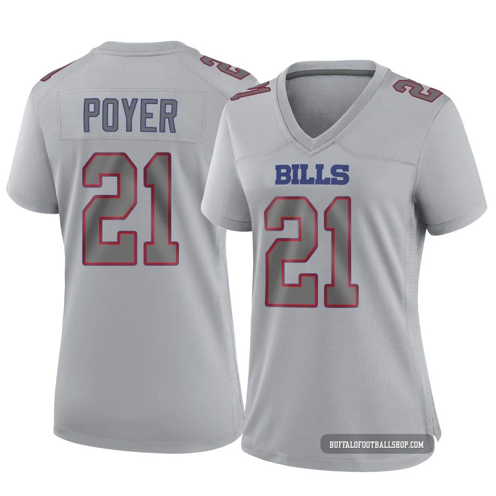 Jordan Poyer ＃21 Buffalo Bills Game Gray Women's Atmosphere Fashion Jersey