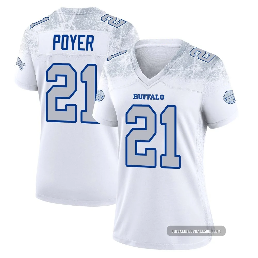 Jordan Poyer ＃21 Buffalo Bills Game White Women's 2025 Rivalries Collection Jersey