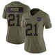 Jordan Poyer ＃21 Buffalo Bills Limited Olive Women's 2025 Salute to Service Jersey