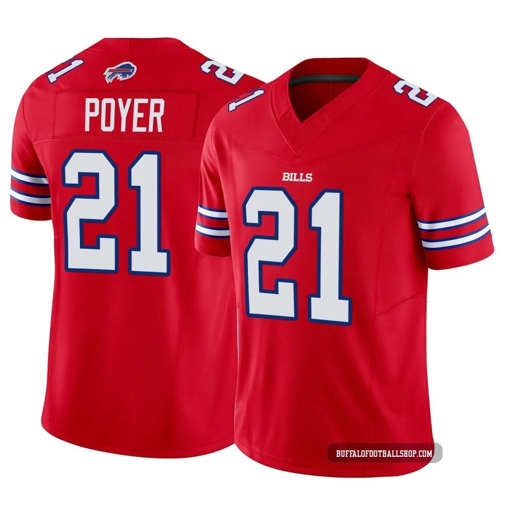 Jordan Poyer ＃21 Buffalo Bills Limited Red Men's Vapor F.U.S.E. Jersey