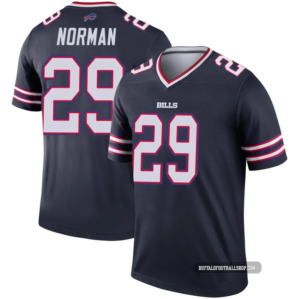 Josh Norman ＃29 Buffalo Bills Legend Navy Men's Inverted Jersey