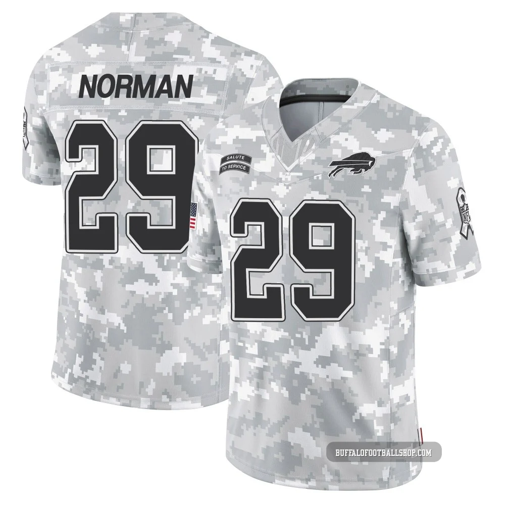 Josh Norman ＃29 Buffalo Bills Limited Arctic Camo Youth 2024 Salute to Service Jersey