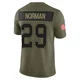 Josh Norman ＃29 Buffalo Bills Limited Olive Youth 2025 Salute to Service Jersey