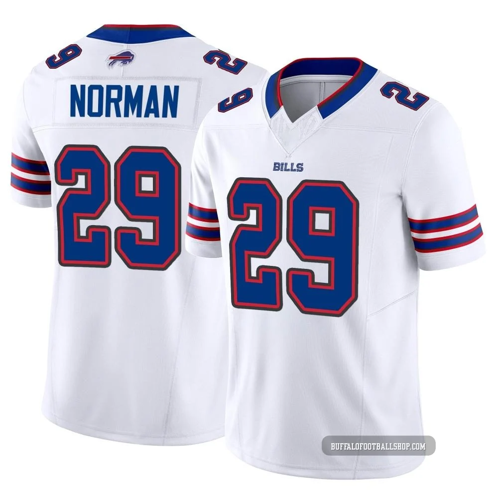 Josh Norman ＃29 Buffalo Bills Limited White Men's Vapor F.U.S.E. Jersey