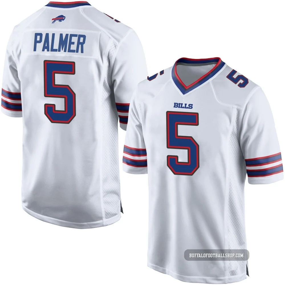 Joshua Palmer ＃5 Buffalo Bills Game White Youth Jersey