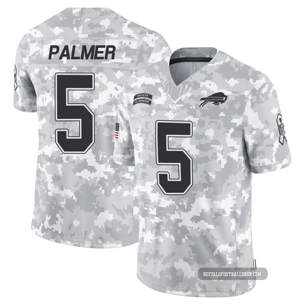 Joshua Palmer ＃5 Buffalo Bills Limited Arctic Camo Youth 2024 Salute to Service Jersey