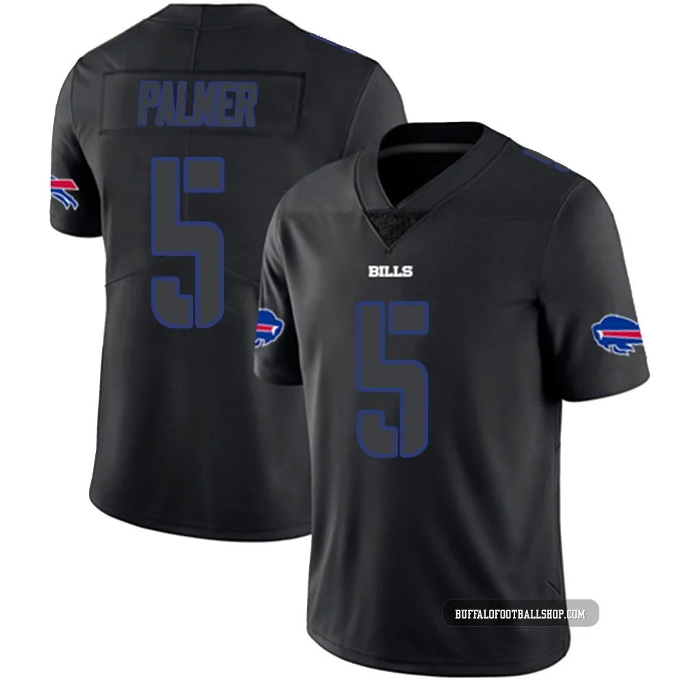 Joshua Palmer ＃5 Buffalo Bills Limited Black Impact Men's Jersey