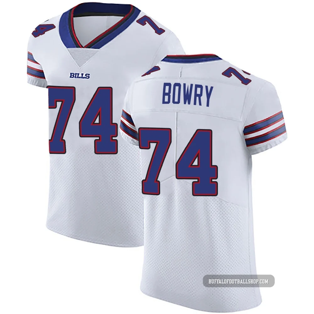 Jude Bowry ＃74 Buffalo Bills Elite White Men's Vapor Untouchable Jersey
