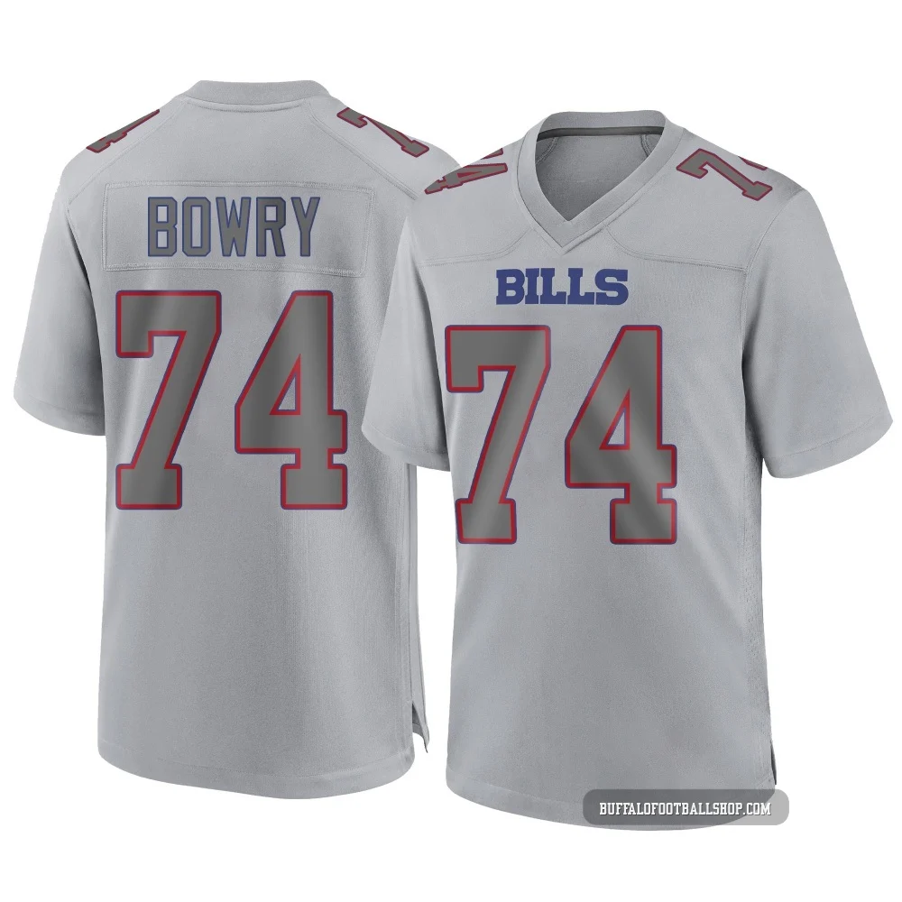 Jude Bowry ＃74 Buffalo Bills Game Gray Men's Atmosphere Fashion Jersey