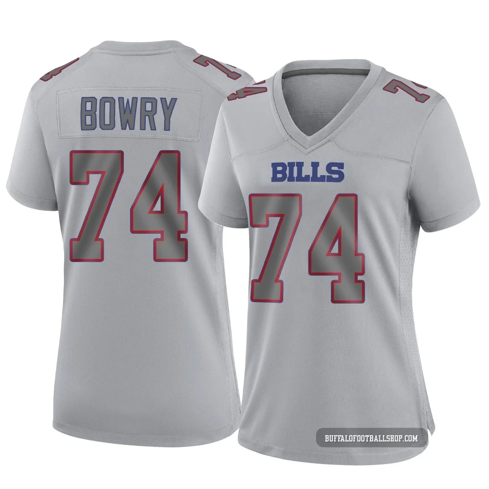 Jude Bowry ＃74 Buffalo Bills Game Gray Women's Atmosphere Fashion Jersey