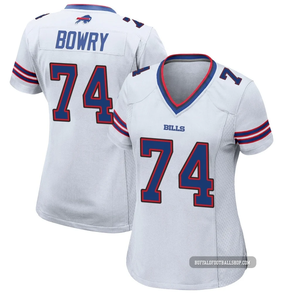 Jude Bowry ＃74 Buffalo Bills Game White Women's Jersey