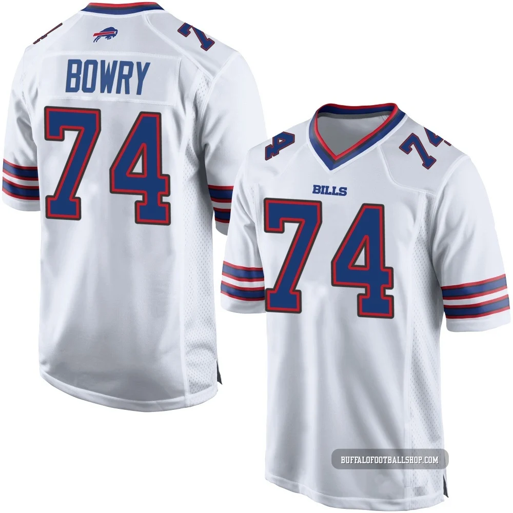 Jude Bowry ＃74 Buffalo Bills Game White Youth Jersey