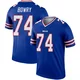 Jude Bowry ＃74 Buffalo Bills Legend Royal Men's Jersey