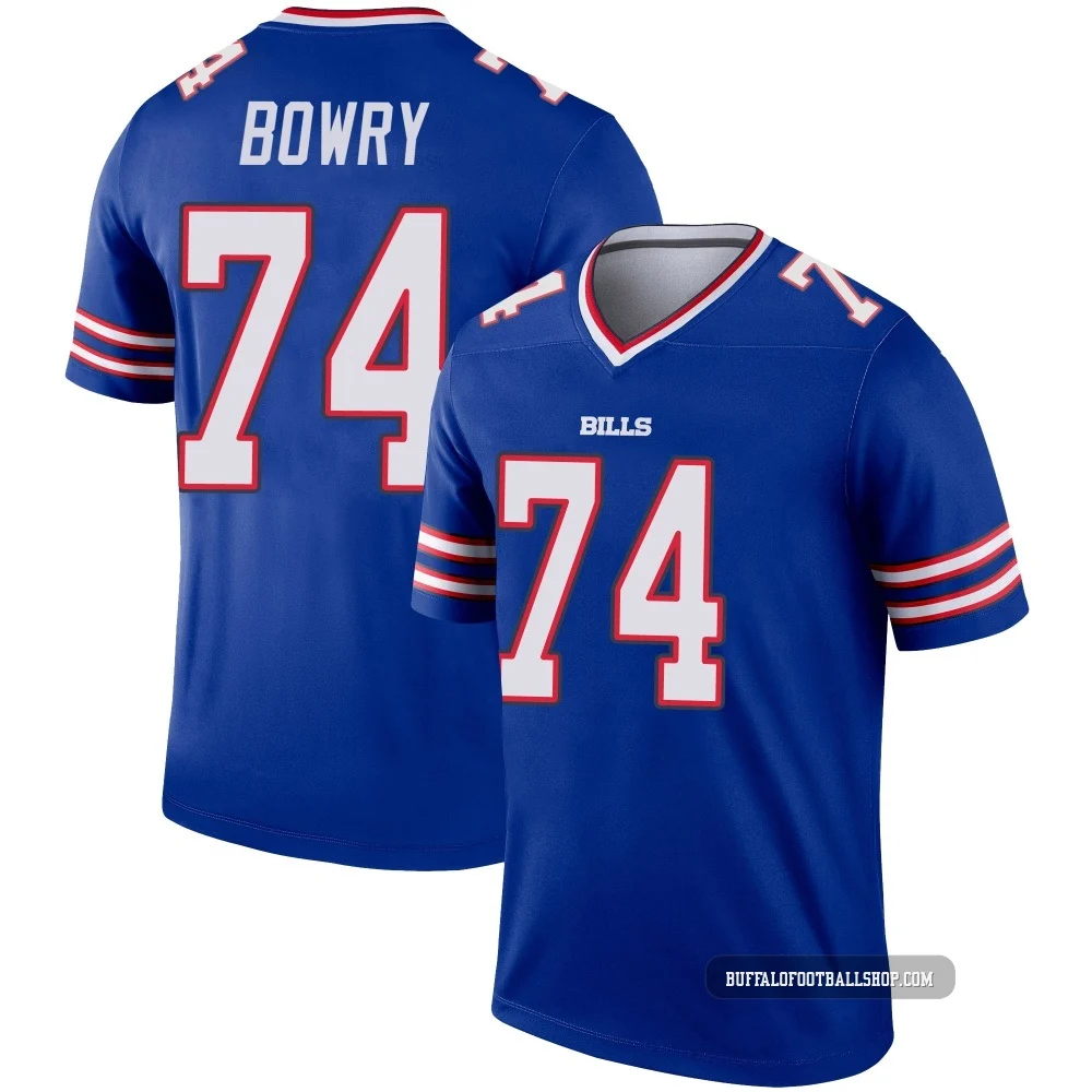 Jude Bowry ＃74 Buffalo Bills Legend Royal Youth Jersey