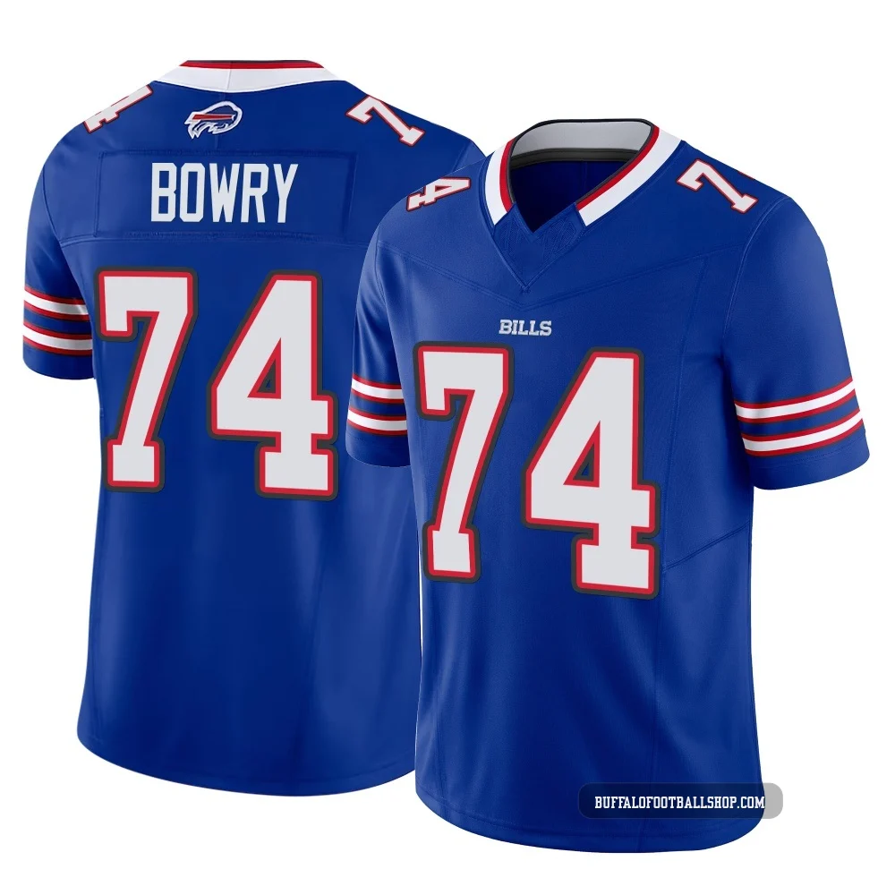 Jude Bowry ＃74 Buffalo Bills Limited Royal Men's Vapor F.U.S.E. Jersey