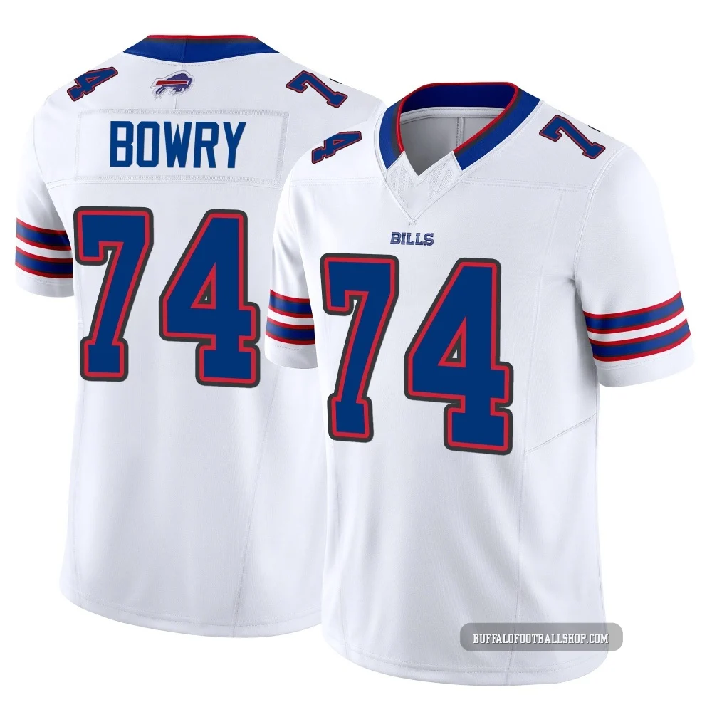 Jude Bowry ＃74 Buffalo Bills Limited White Men's Vapor F.U.S.E. Jersey