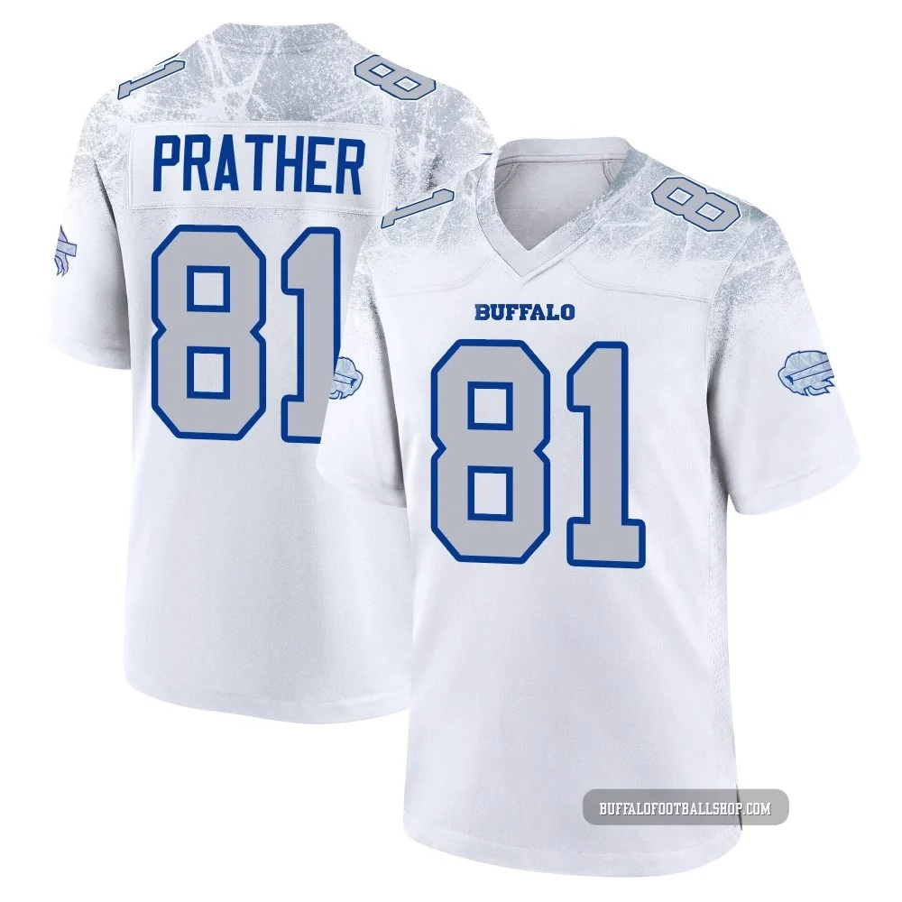 Kaden Prather ＃81 Buffalo Bills Game White Youth 2025 Rivalries Collection Jersey