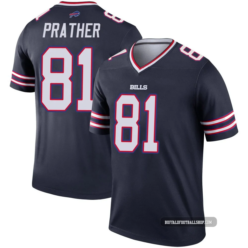 Kaden Prather ＃81 Buffalo Bills Legend Navy Men's Inverted Jersey