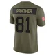 Kaden Prather ＃81 Buffalo Bills Limited Olive Youth 2025 Salute to Service Jersey