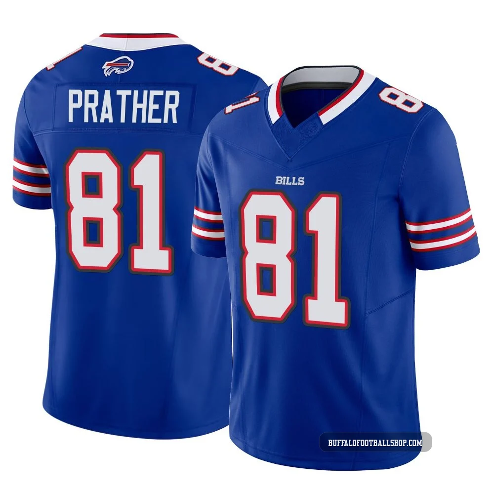 Kaden Prather ＃81 Buffalo Bills Limited Royal Youth Vapor F.U.S.E. Jersey