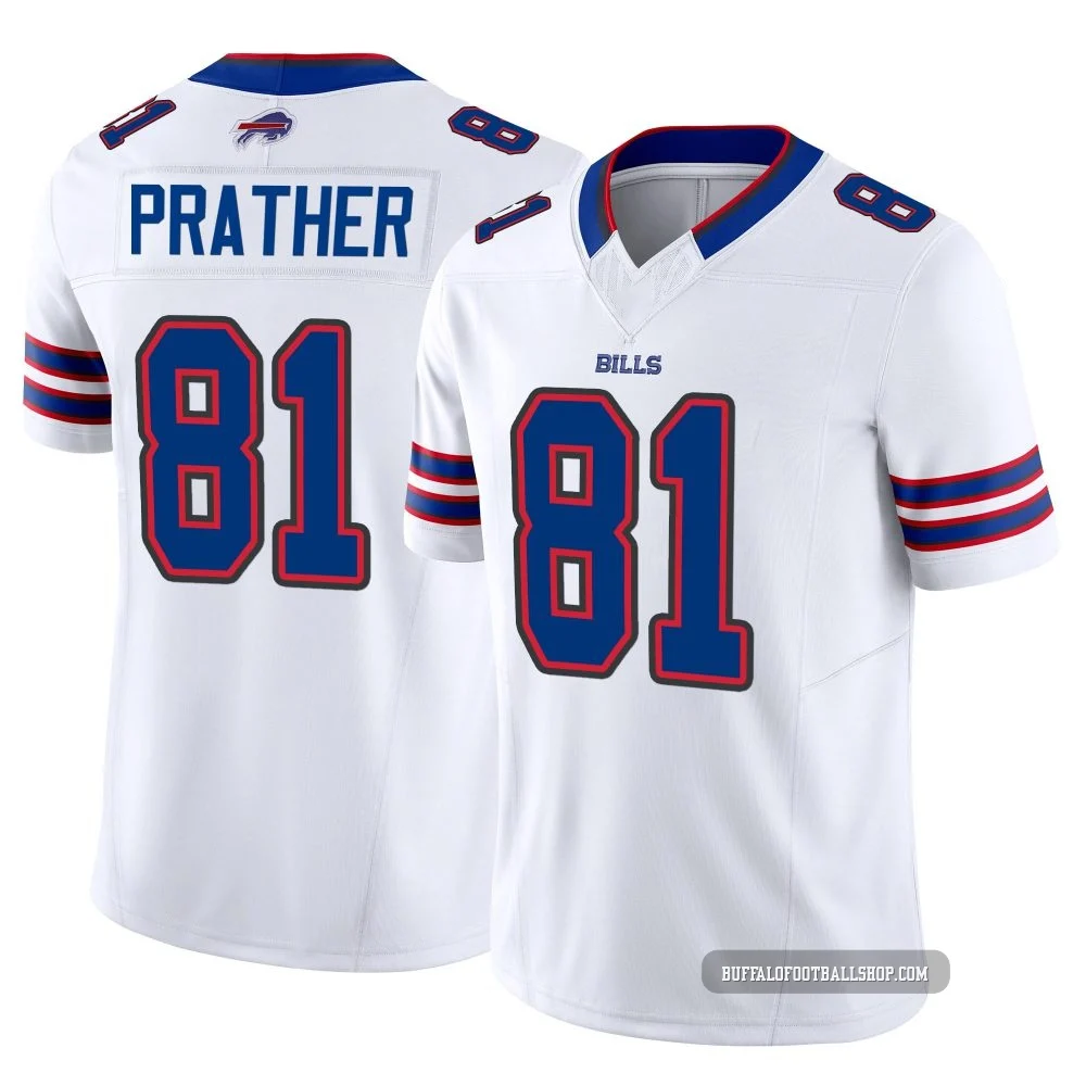 Kaden Prather ＃81 Buffalo Bills Limited White Youth Vapor F.U.S.E. Jersey