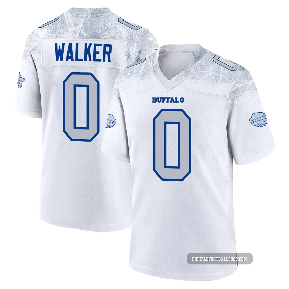 Kani Walker ＃0 Buffalo Bills Game White Youth 2025 Rivalries Collection Jersey