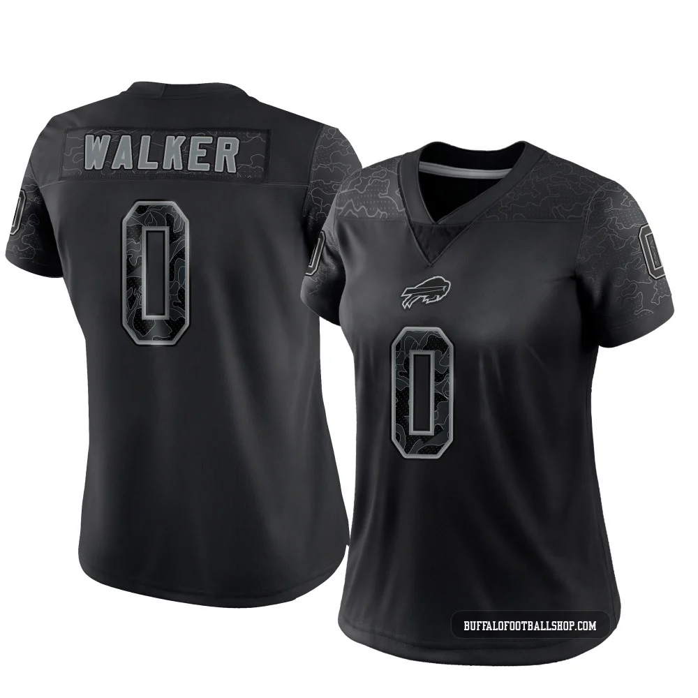 Kani Walker ＃0 Buffalo Bills Limited Black Women's Reflective Jersey