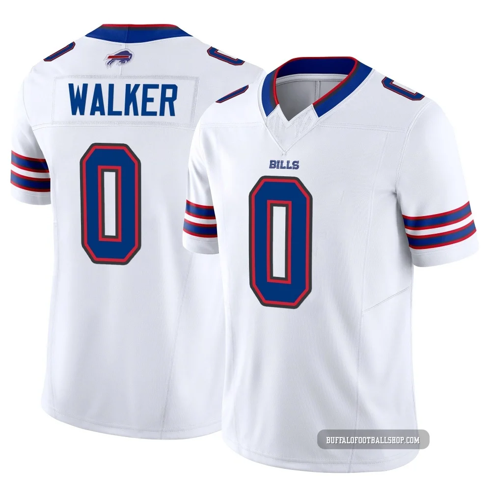 Kani Walker ＃0 Buffalo Bills Limited White Men's Vapor F.U.S.E. Jersey