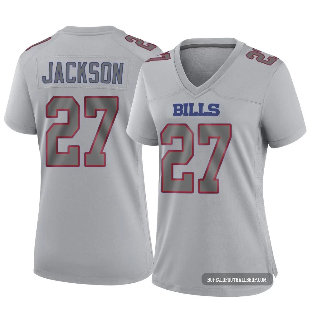 Kareem Jackson ＃27 Buffalo Bills Game Gray Women's Atmosphere Fashion Jersey