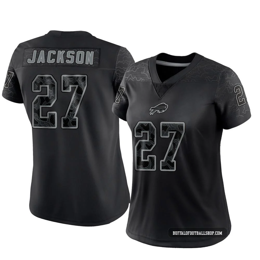 Kareem Jackson ＃27 Buffalo Bills Limited Black Women's Reflective Jersey