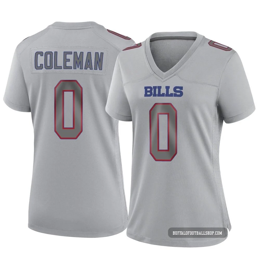 Keon Coleman ＃0 Buffalo Bills Game Gray Women's Atmosphere Fashion Jersey