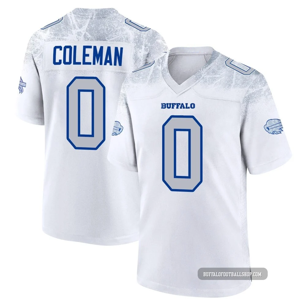 Keon Coleman ＃0 Buffalo Bills Game White Men's 2025 Rivalries Collection Jersey