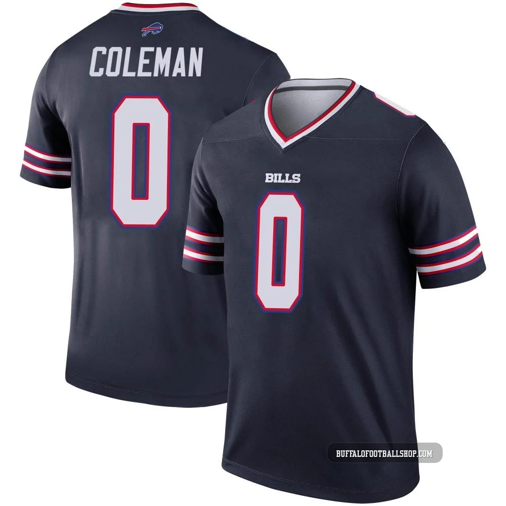 Keon Coleman ＃0 Buffalo Bills Legend Navy Men's Inverted Jersey