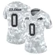 Keon Coleman ＃0 Buffalo Bills Limited Arctic Camo Women's 2024 Salute to Service Jersey