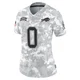 Keon Coleman ＃0 Buffalo Bills Limited Arctic Camo Women's 2024 Salute to Service Jersey