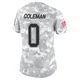 Keon Coleman ＃0 Buffalo Bills Limited Arctic Camo Women's 2024 Salute to Service Jersey