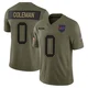 Keon Coleman ＃0 Buffalo Bills Limited Olive Men's 2025 Salute to Service Jersey