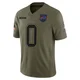 Keon Coleman ＃0 Buffalo Bills Limited Olive Men's 2025 Salute to Service Jersey