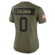 Keon Coleman ＃0 Buffalo Bills Limited Olive Women's 2025 Salute to Service Jersey