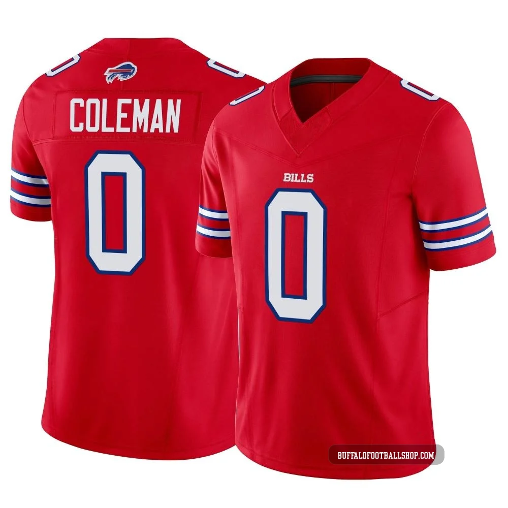 Keon Coleman ＃0 Buffalo Bills Limited Red Men's Vapor F.U.S.E. Jersey