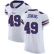 Keonta Jenkins ＃49 Buffalo Bills Elite White Men's Vapor Untouchable Jersey