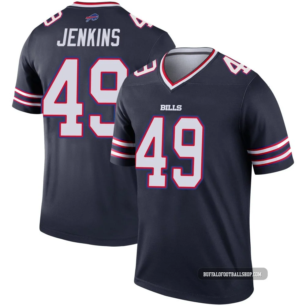 Keonta Jenkins ＃49 Buffalo Bills Legend Navy Youth Inverted Jersey